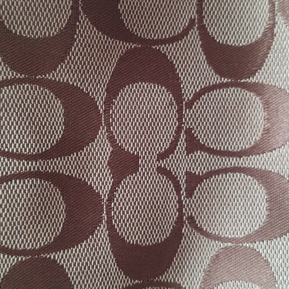 Coach Signature Print Hobo Style Purse - Picture 11 of 16